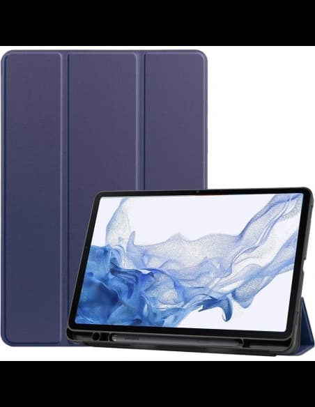 Bizon Case Tab Lizard Samsung Galaxy Tab S8 / S7 albastru marin