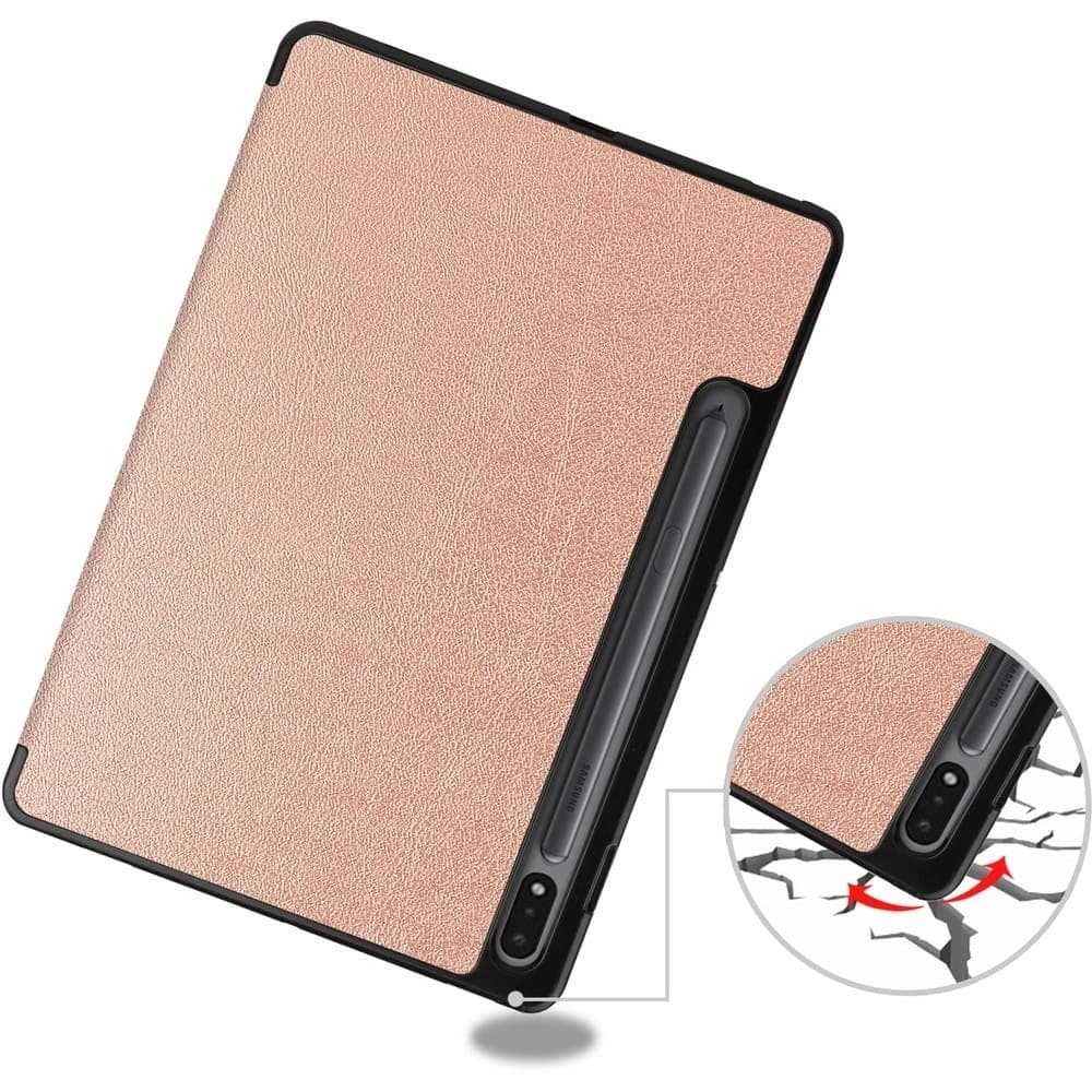 Bizon Case Tab Lizard Samsung Galaxy Tab S8 / S7 aur roz - 3