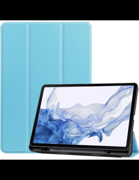 Bizon Caz Tab Lizard Samsung Galaxy Tab S8 / S7 albastru