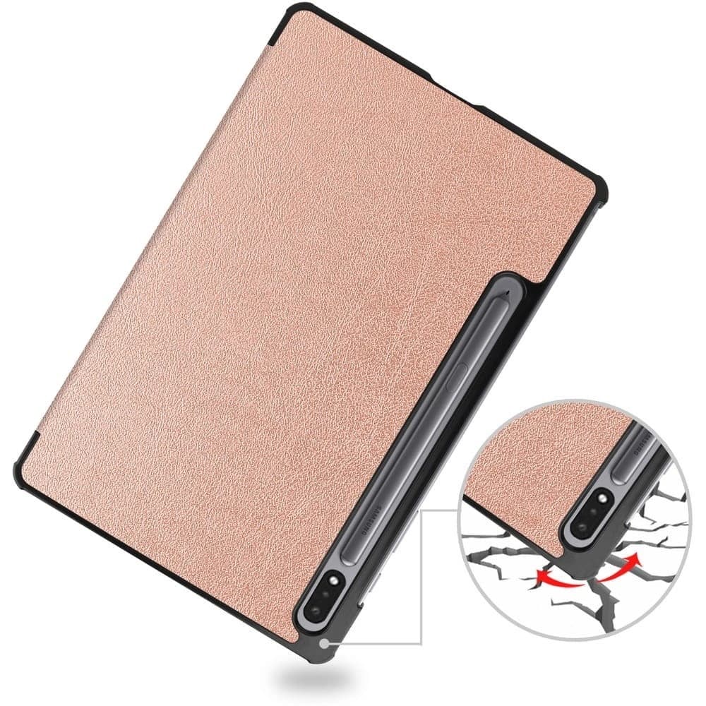 Etui Bizon Case Tab Croc do Samsung Galaxy Tab S8 / S7 růžovo-zlaté - 3