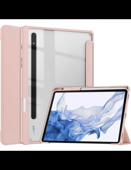 Caz Bizon Tab Clear Matt Samsung Galaxy Tab S8 / S7 aur roz