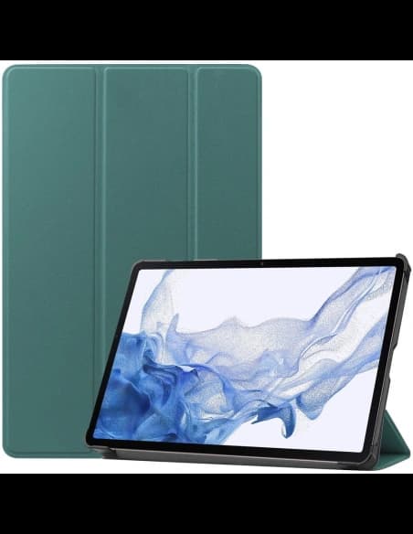 Bizon Carcasa Tab Croc Samsung Galaxy Tab S8 / S7 verde închis