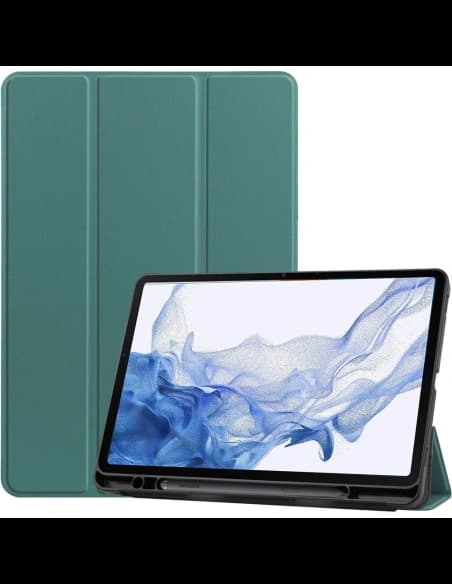 Bizon Case Tab Lizard Samsung Galaxy Tab S8 / S7 verde închis