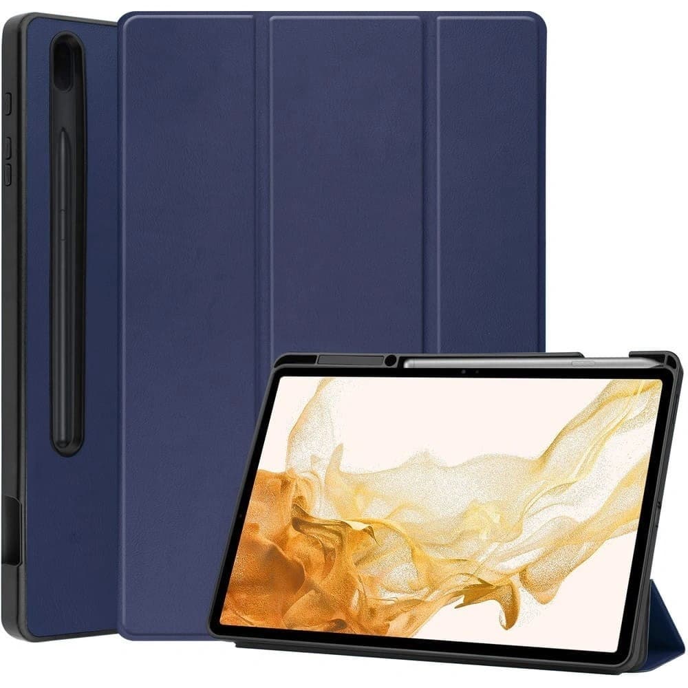 Bizon Case Tab Lizard Samsung Galaxy Tab S8 Plus / S7 Plus sötétkék - 1