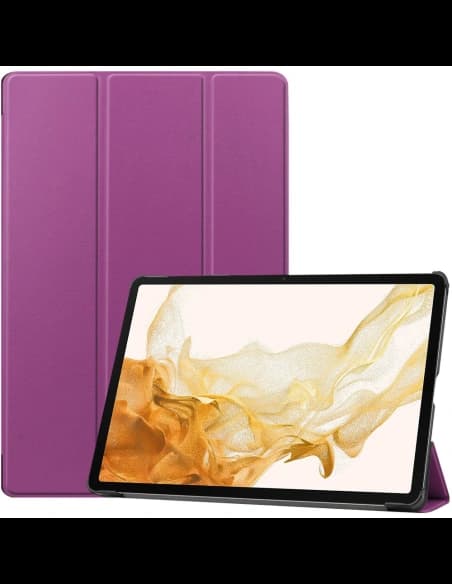 Bizon Case Tab Croc Samsung Galaxy Tab S8 Plus / S7 Plus dunkel lila