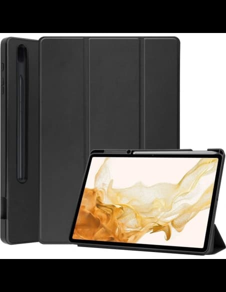Etui Bizon Case Tab Lizard do Samsung Galaxy Tab S8 Plus / S7 Plus černé