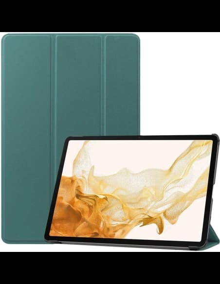 Etui Bizon Case Tab Croc do Samsung Galaxy Tab S8 Plus / S7 Plus tmavě zelené