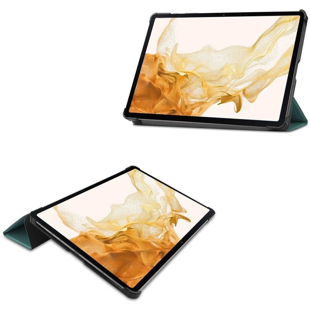 Etui Bizon Case Tab Croc do Samsung Galaxy Tab S8 Plus / S7 Plus tmavě zelené - 2