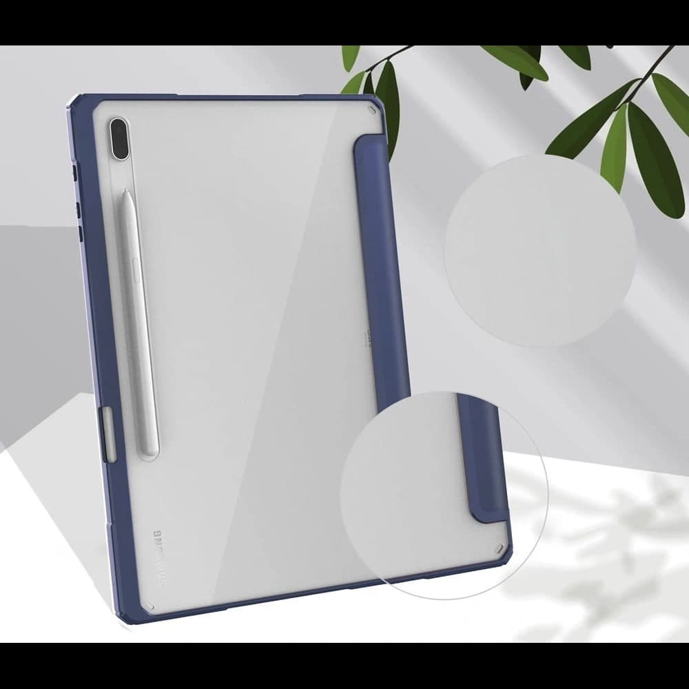 Bizon Caz Tab Clar Mat Samsung Galaxy Tab S8 Plus / S7 Plus / S7 FE albastru marin - 7