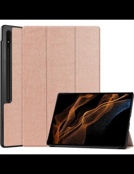 Bizon Case Tab Croc Samsung Galaxy Tab S8 Ultra aur roz