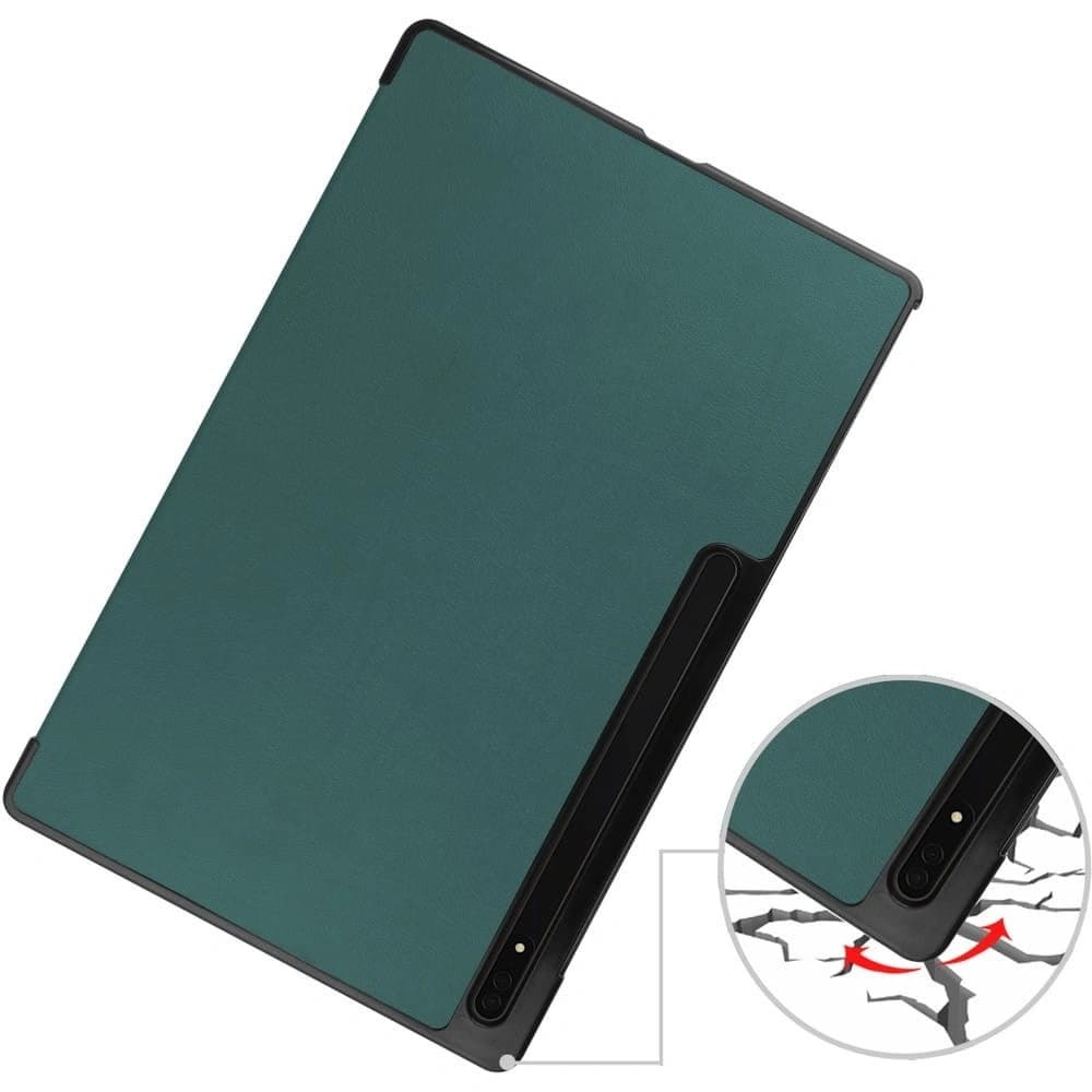 Bizon Case Tab Croc Samsung Galaxy Tab S8 Ultra verde închis - 3