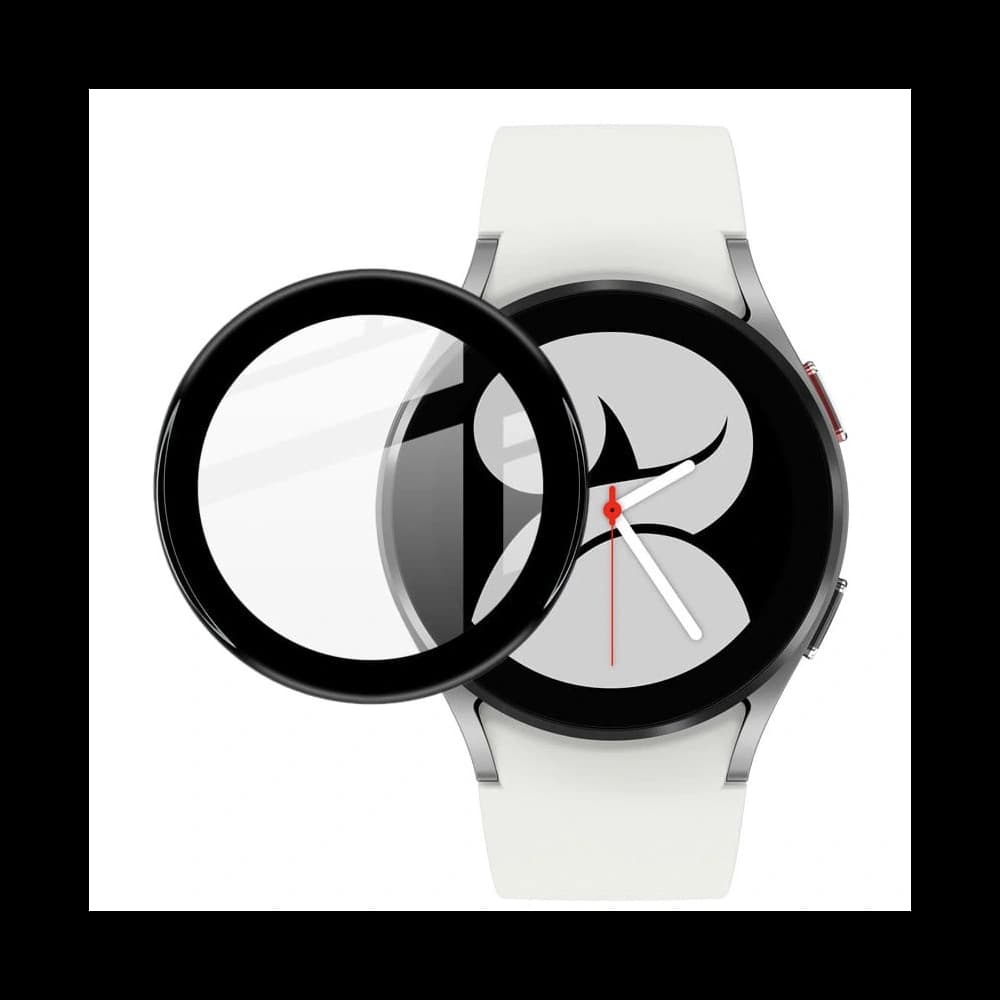 Hybidní sklo Bizon Glass Edge pro Samsung Galaxy Watch 4 40 mm černé - 6