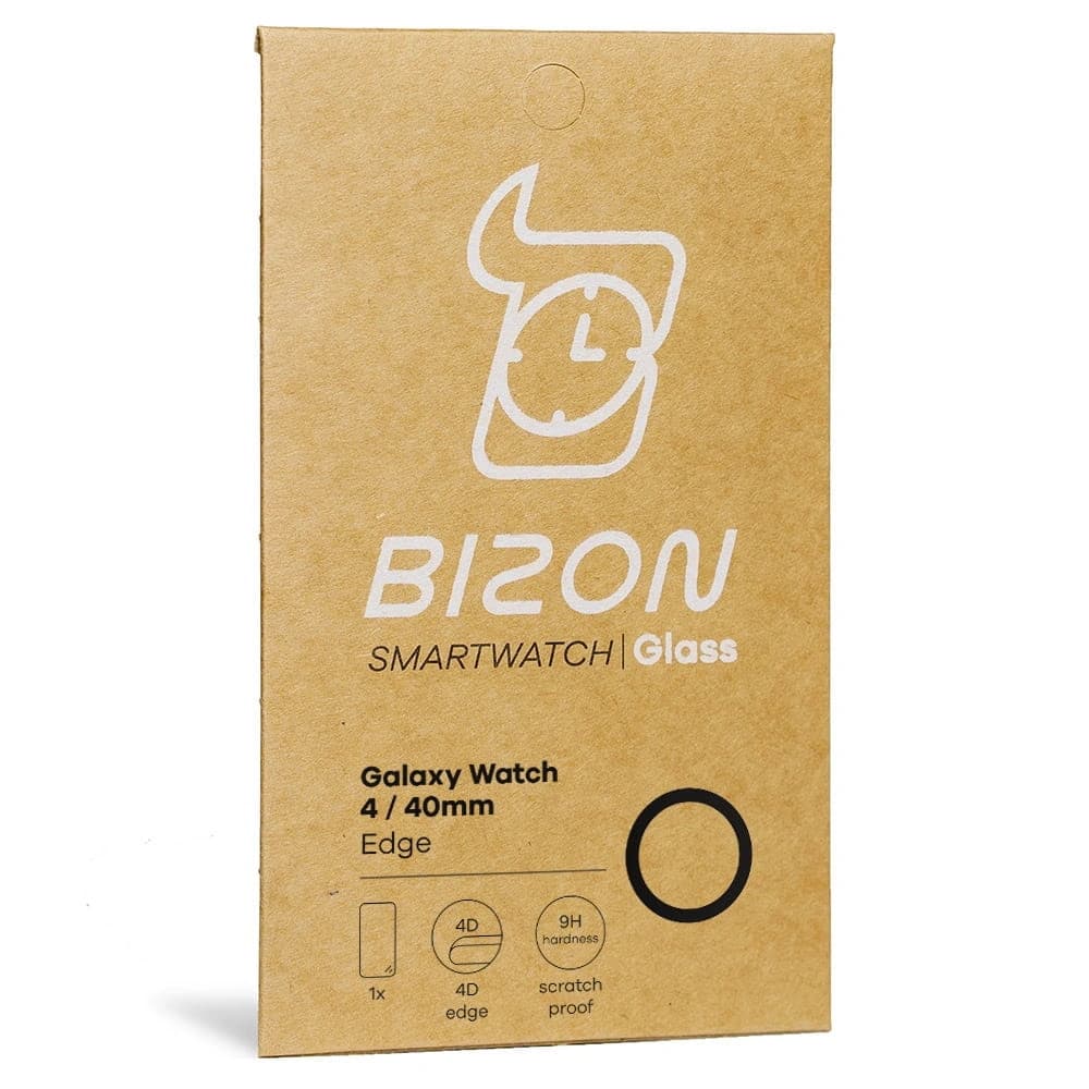 Hybidní sklo Bizon Glass Edge pro Samsung Galaxy Watch 4 40 mm černé - 7