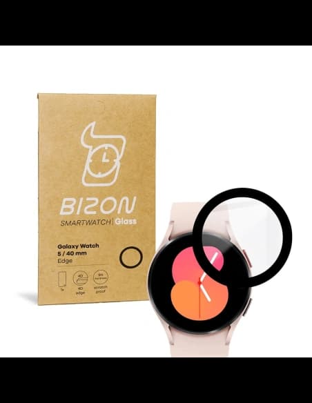 Bizon Glass Edge Samsung Galaxy Watch 5 / 6 40 mm schwarz