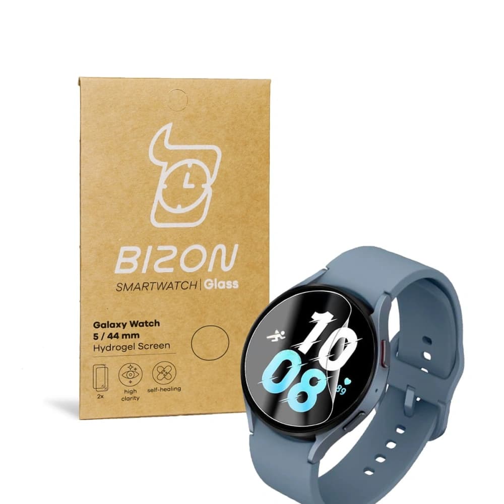 Folie hydrogelové na displej Bizon Glass Hydrogel Samsung Galaxy Watch 5 / 6 44mm [2 PACK] - 1