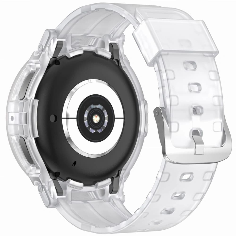 Etui s páskem Bizon Strap + Case Watch Action Pro pro Samsung Galaxy Watch 5 Pro 45 mm průhledné - 3