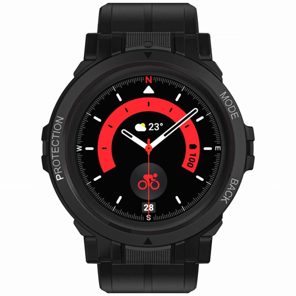 Bizon Strap + Carcasa Ceas Action Pro Samsung Galaxy Watch 5 Pro 45 mm negru - 4