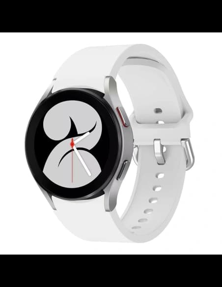 Bizon Armbanduhr Silikon Samsung Galaxy Watch 20 mm weiß