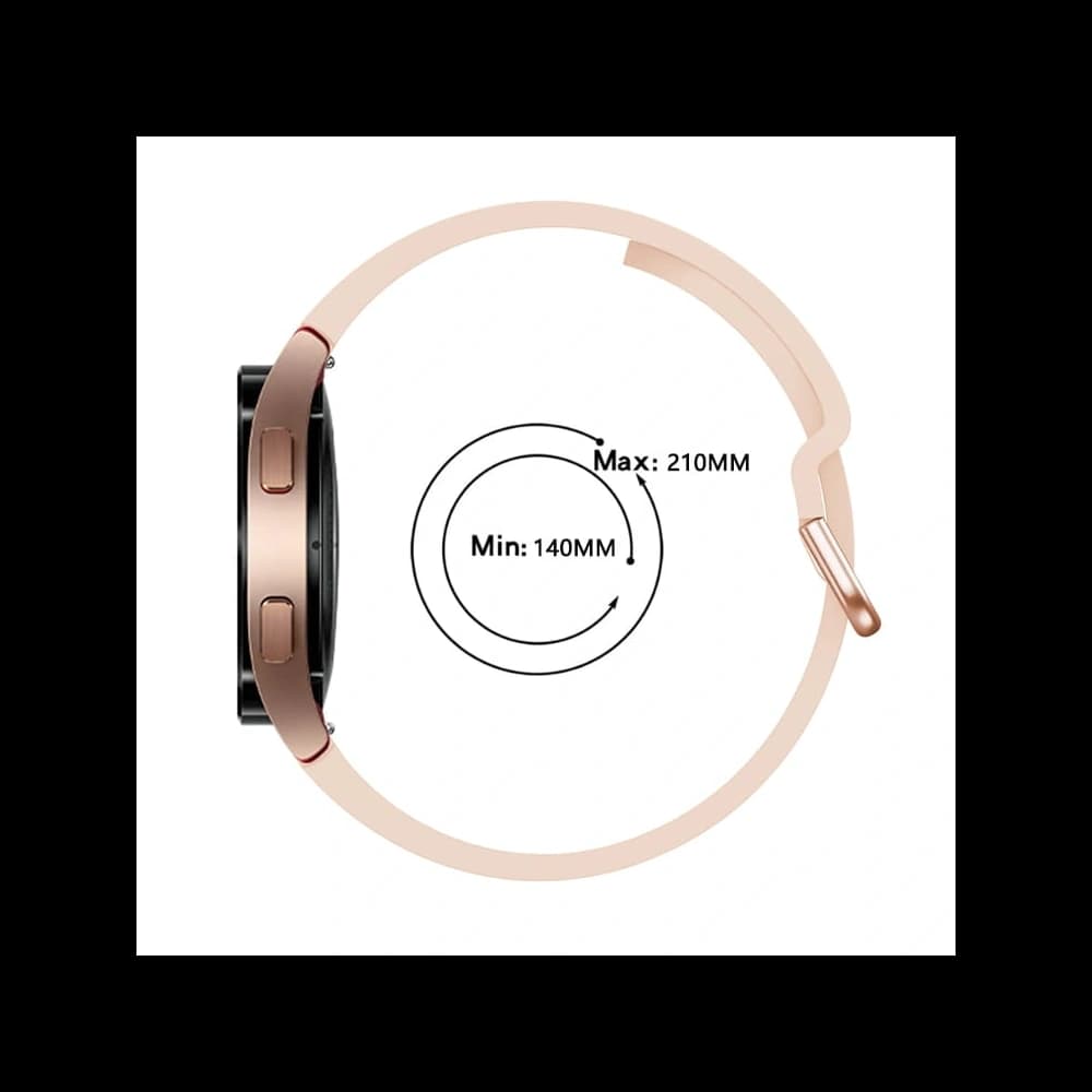 Bizon szíj óra szilikon Samsung Galaxy Watch 20 mm világos rózsaszín - 4