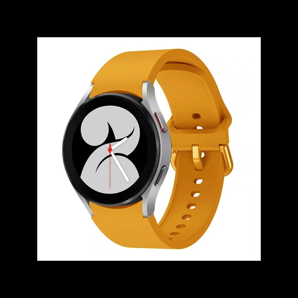 Pasek Bizon Strap Watch Silicone do Samsung Galaxy Watch 20 mm oranžový - 1