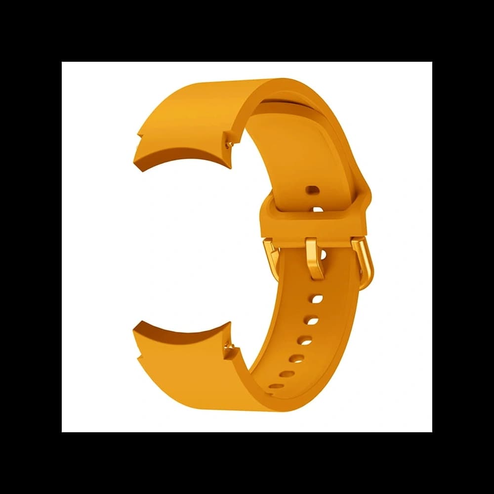 Pasek Bizon Strap Watch Silicone do Samsung Galaxy Watch 20 mm oranžový - 5