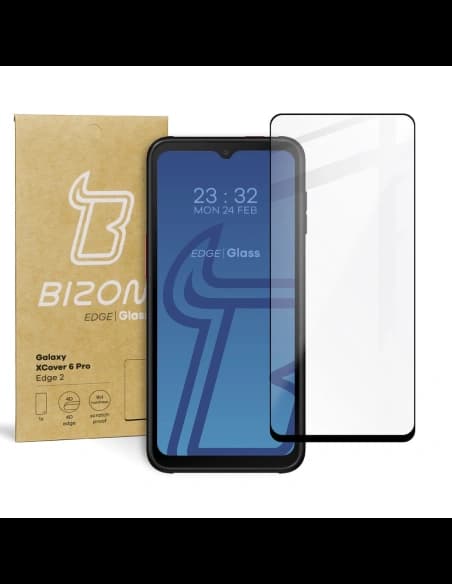Bizon Glass Edge 2 Samsung Galaxy XCover 6 Pro negru
