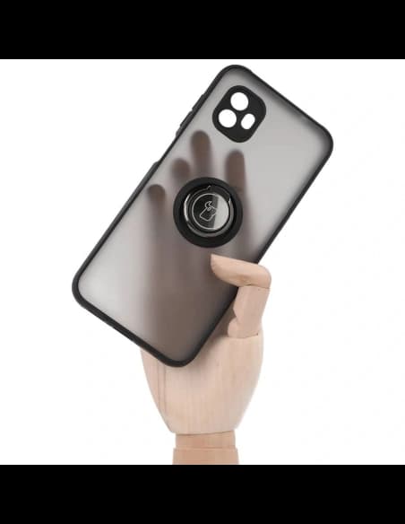 Bizon Case Hybrid Ring Samsung Galaxy Xcover6 fumuriu cu un cadru negru