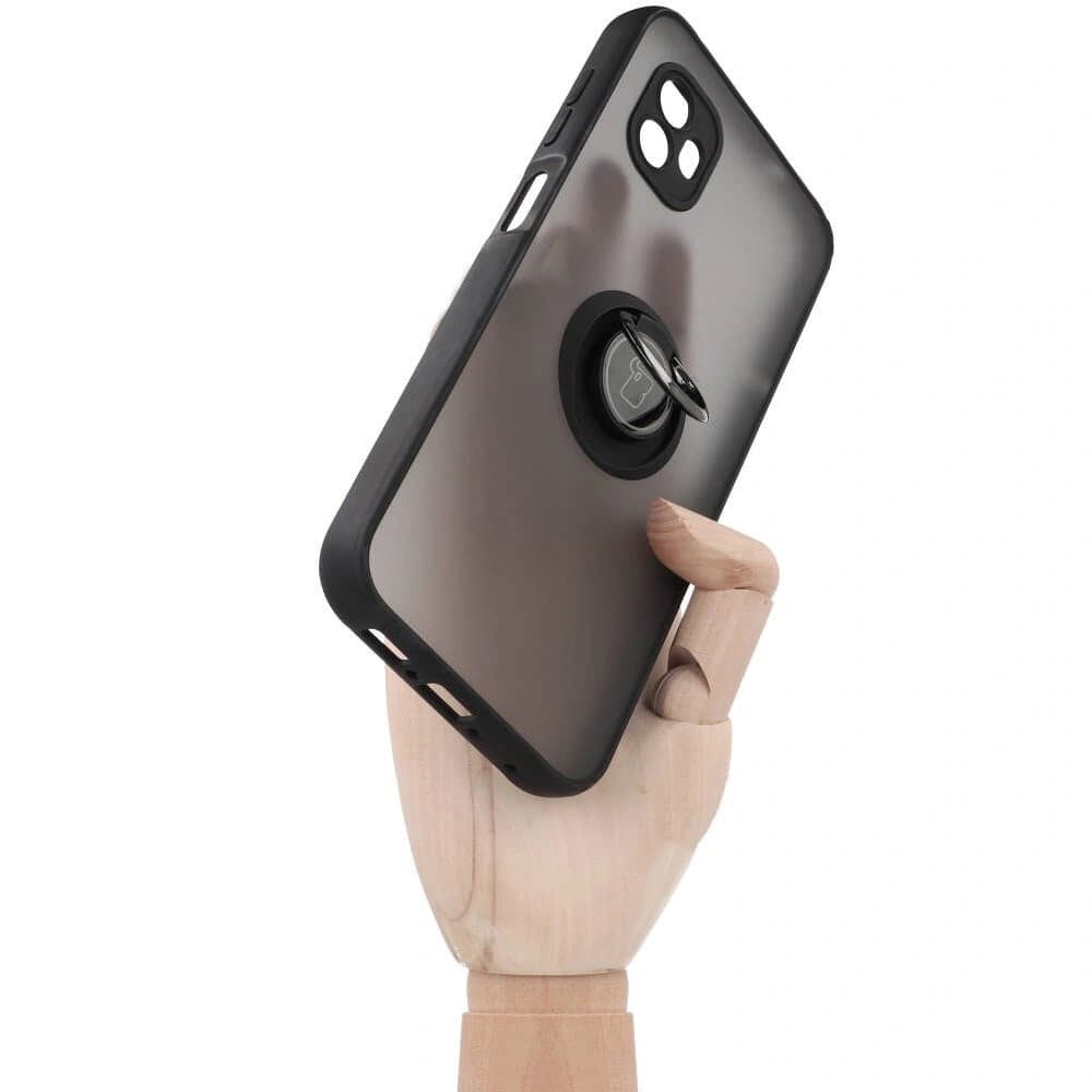 Bizon Case Hybrid Ring Samsung Galaxy Xcover6 fumuriu cu un cadru negru - 6