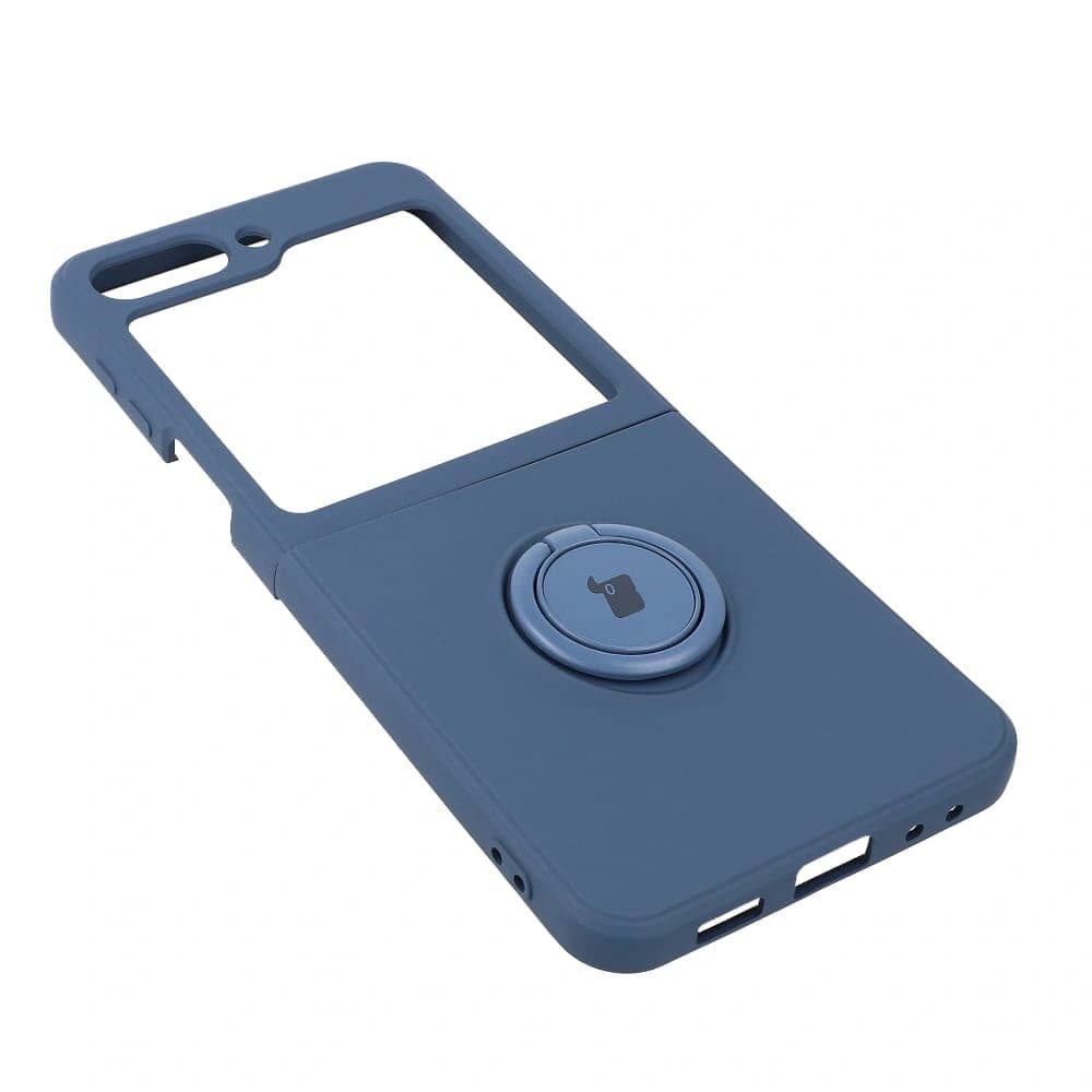 Bizon Case Szilikon Gyűrű Sq Samsung Galaxy Z Flip5 sötétkék - 4