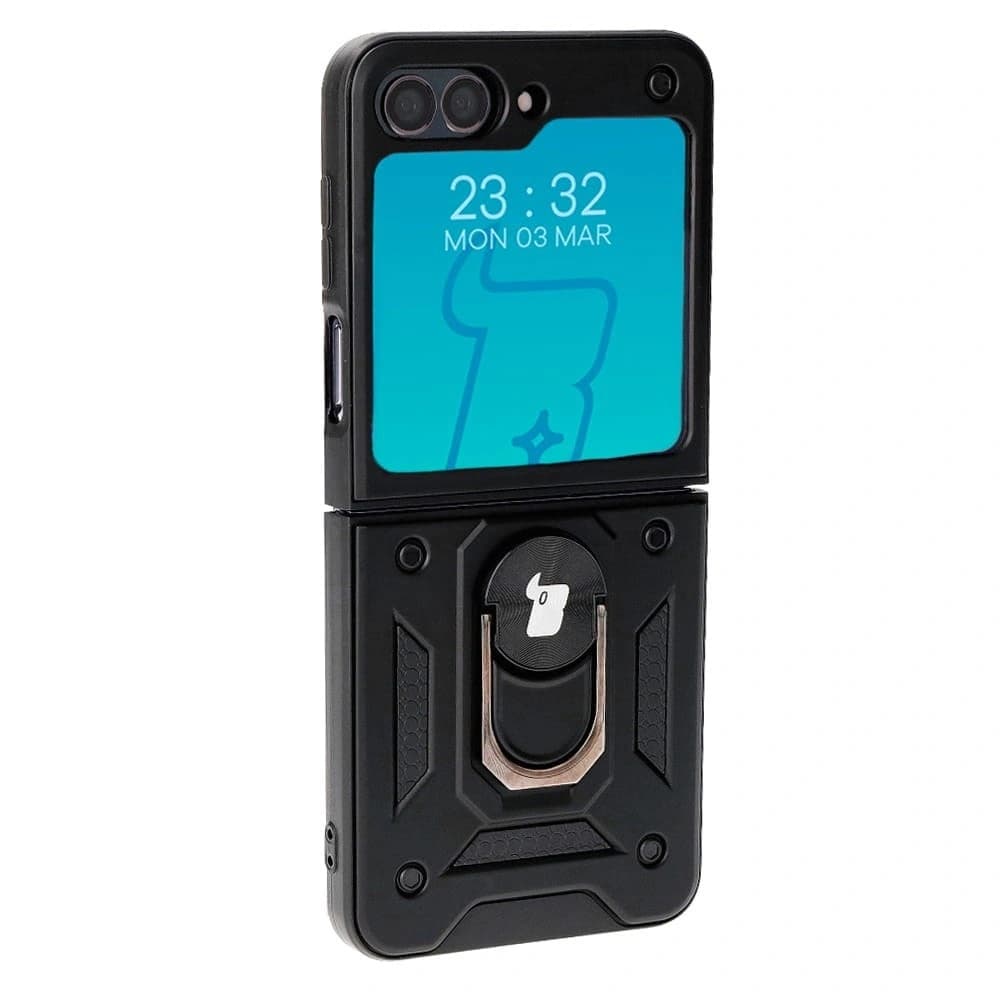 Etui Bizon Case Shield Ring do Samsung Galaxy Z Flip5 černé - 3