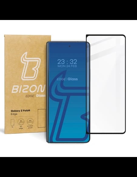Bizon Glass Edge Samsung Galaxy Z Fold4 black