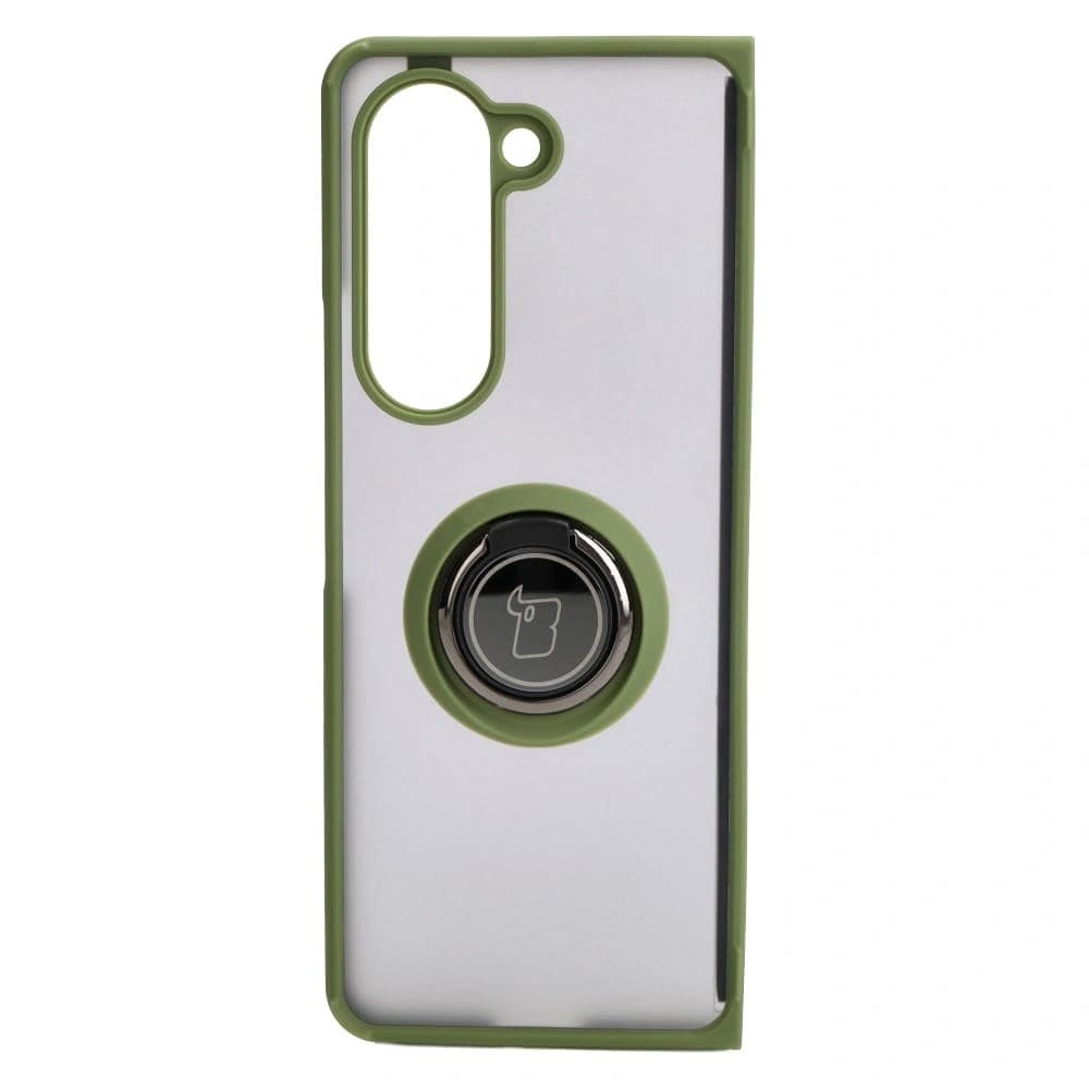Bizon Case Hybrid Ring Samsung Galaxy Z Fold5 füstös zöld kerettel - 2
