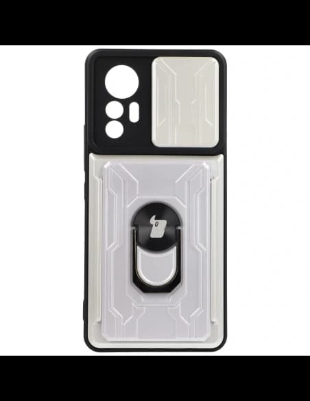 Bizon Case Camshield Kártya Slot Gyűrű Xiaomi 12 Lite fehér