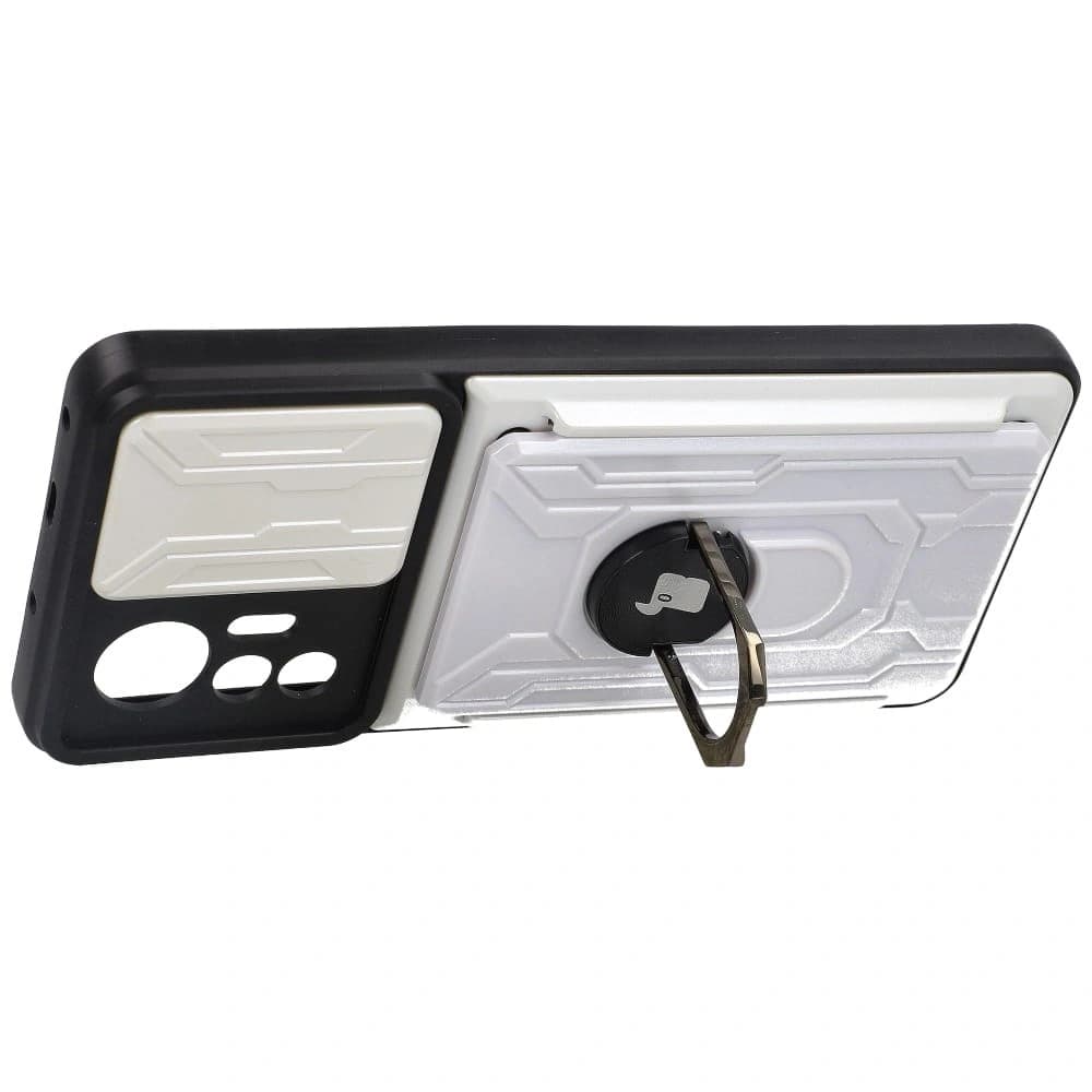 Bizon Case Camshield Kártya Slot Gyűrű Xiaomi 12 Lite fehér - 3