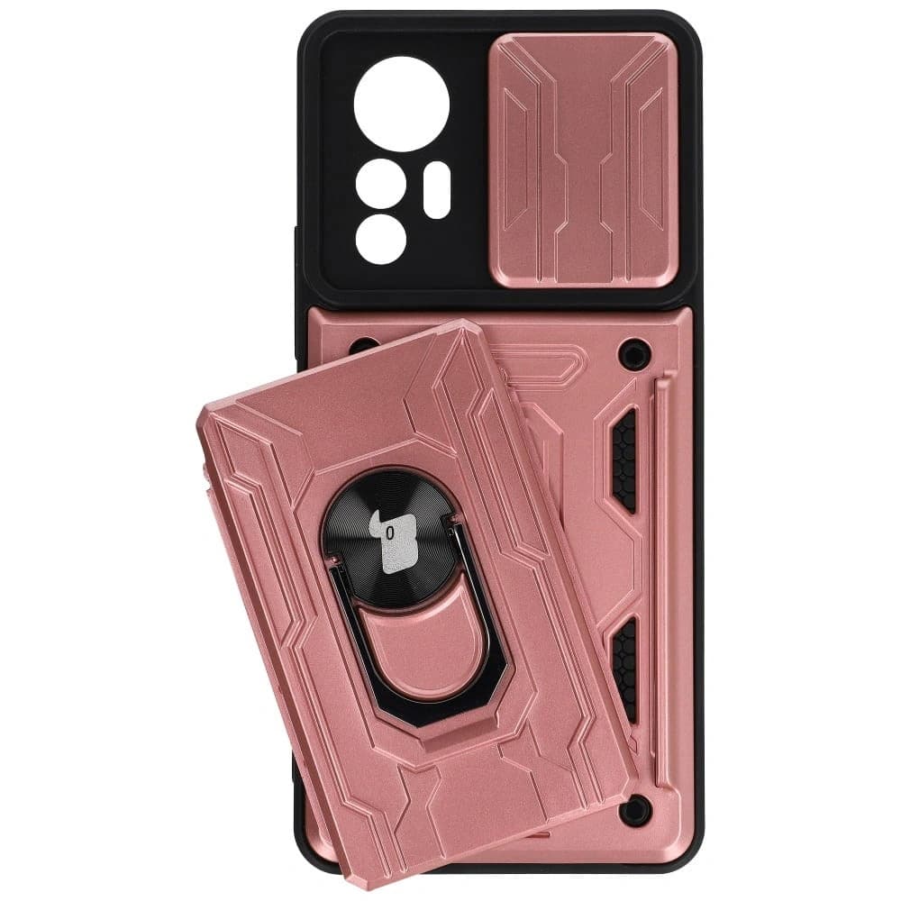 Bizon Case Camshield Card Slot Ring Xiaomi 12 Lite light pink - 4