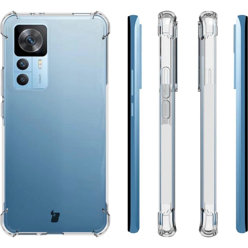 Etui + 2x sklo na displej + objektiv Bizon Case Clear Pack pro Xiaomi 12T Pro průhledné - 4