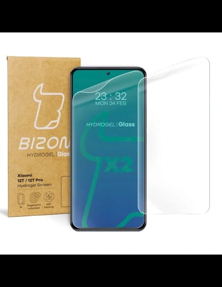 Bizon Glass Hydrogel Xiaomi 12T / 12T Pro [2 PACK]