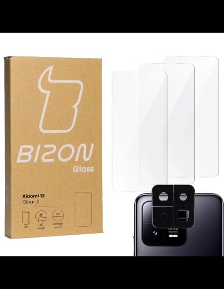BIZON Clear 2 3x screen glass + camera glass Xiaomi 13