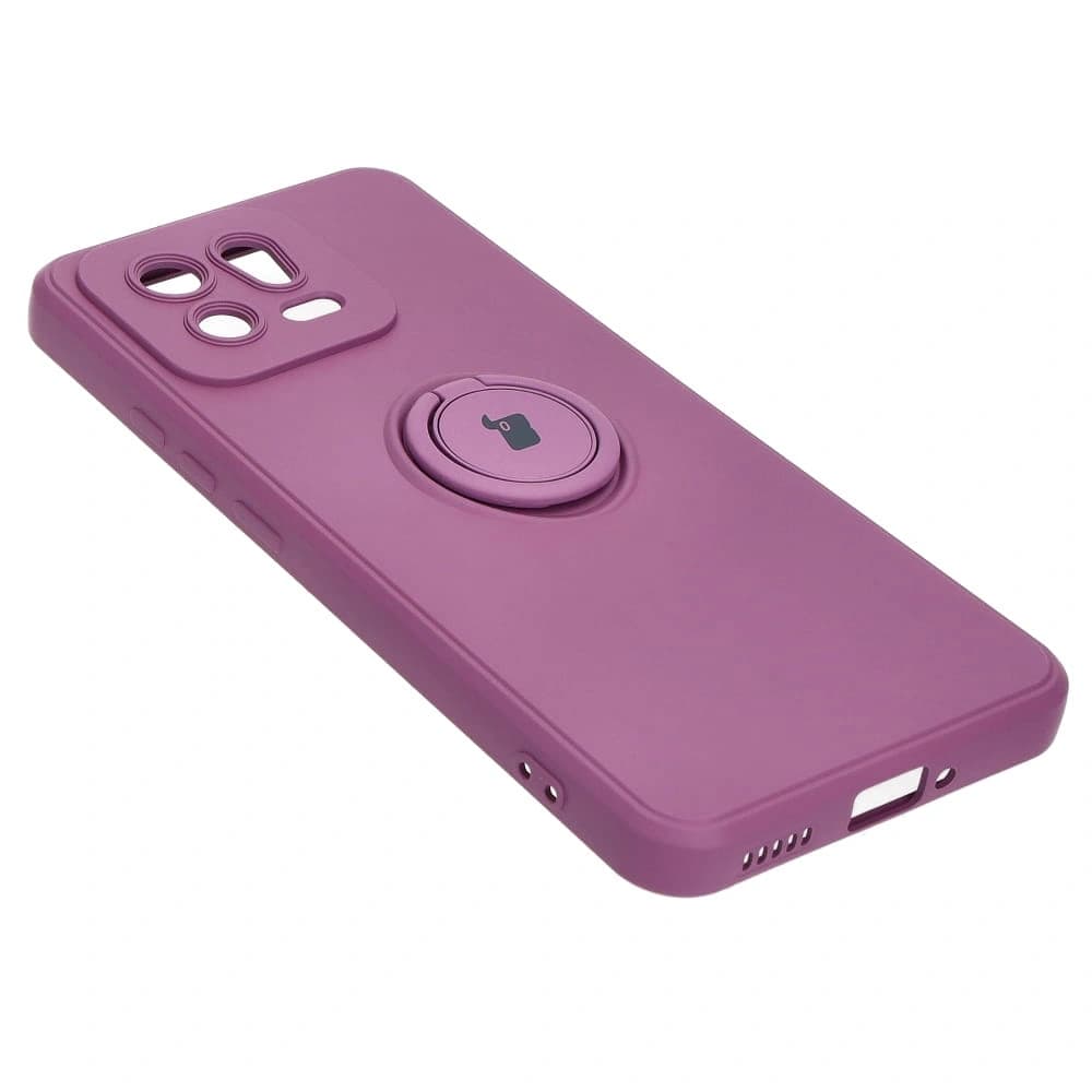 Etui Bizon Case Silicone Ring Sq do Xiaomi 13 tmavě fialové - 3