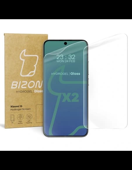 Bizon Glass Hydrogel Xiaomi 13 / Xiaomi 14 [2 PACK]
