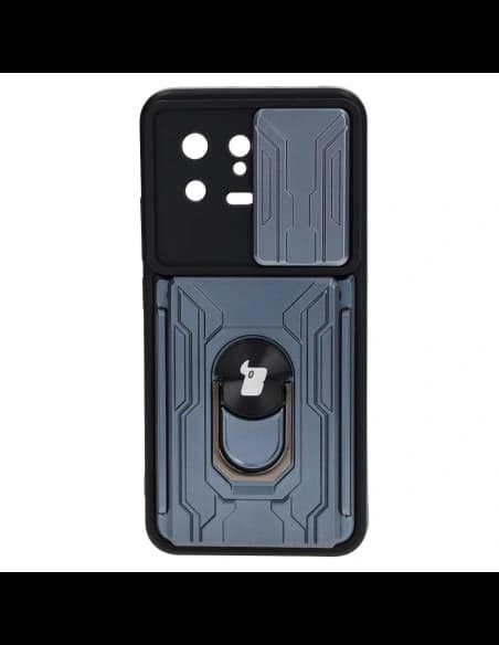 Bizon Case Camshield Card Slot Ring Xiaomi 13 grey