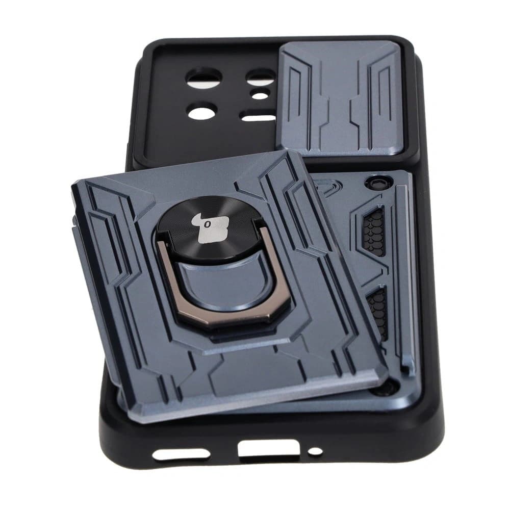Bizon Case Camshield Kártyafoglalatos Gyűrű Xiaomi 13 szürke - 3