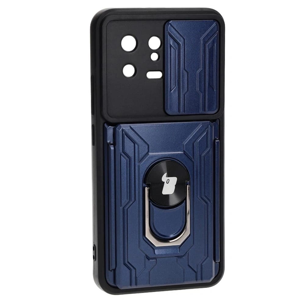 Bizon Case Camshield Card Slot Ring Xiaomi 13 navy blue - 2