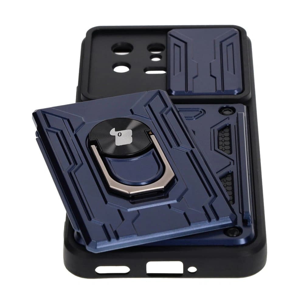 Bizon Case Camshield Card Slot Ring Xiaomi 13 navy blue - 3