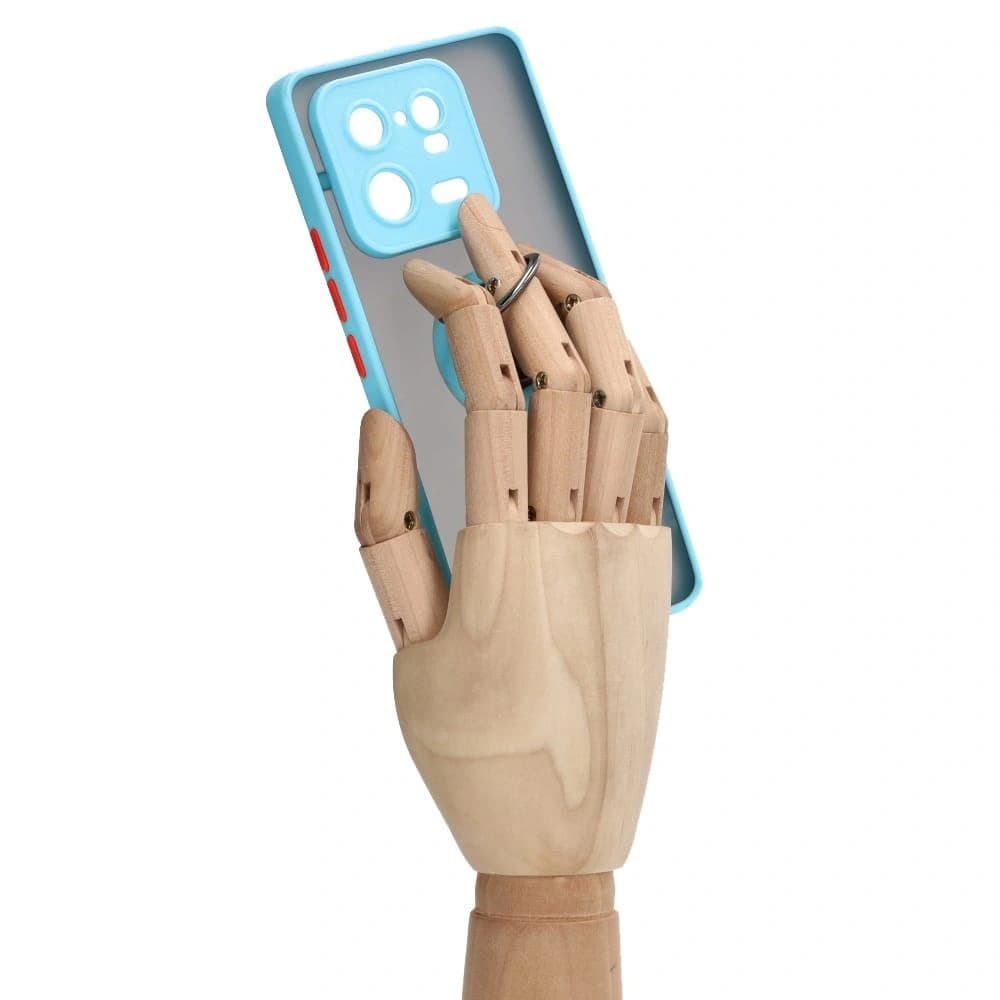 Bizon Case Hybrid Ring Xiaomi 13 Pro füstös világoskék kerettel - 8