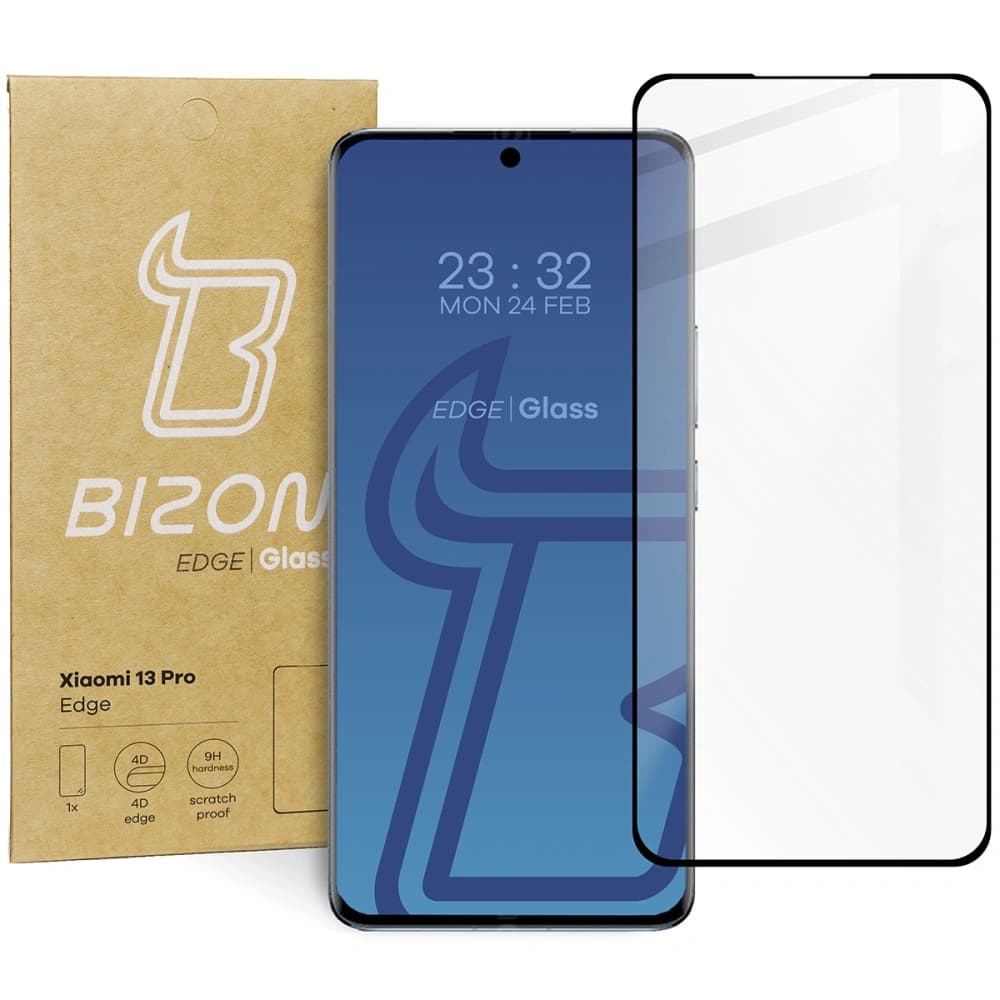 Bizon Glass Edge Xiaomi 13 Pro fekete