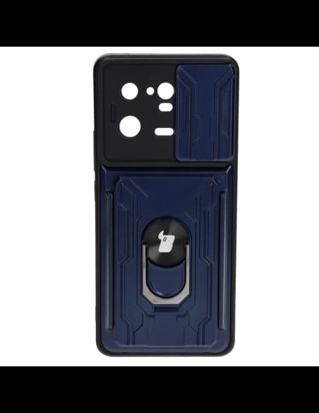 Bizon Case Camshield Card Slot Ring Xiaomi 13 Pro navy blue