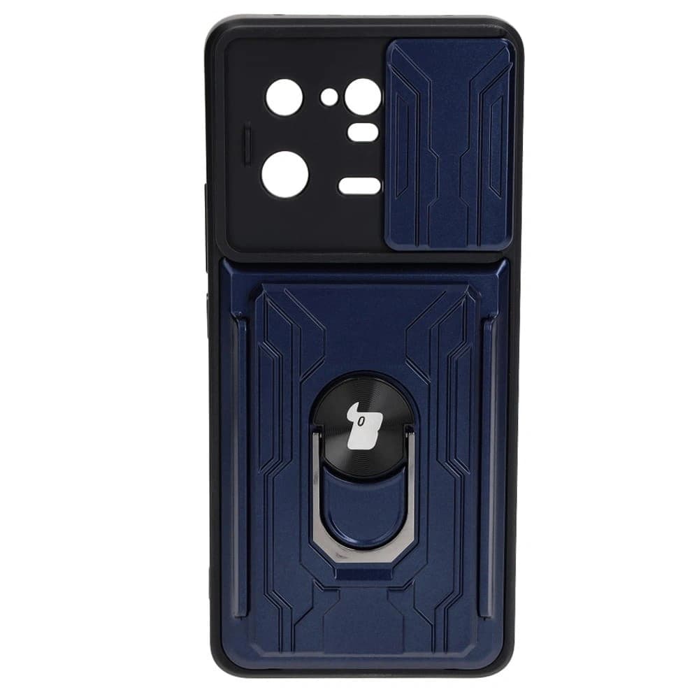 Bizon Case Camshield Card Slot Ring Xiaomi 13 Pro navy blue - 1