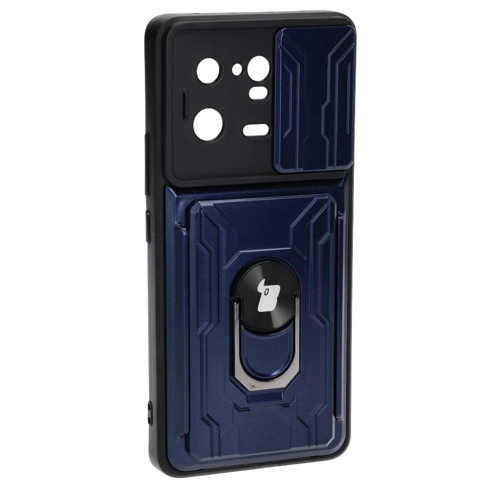 Bizon Case Camshield Card Slot Ring Xiaomi 13 Pro navy blue - 2