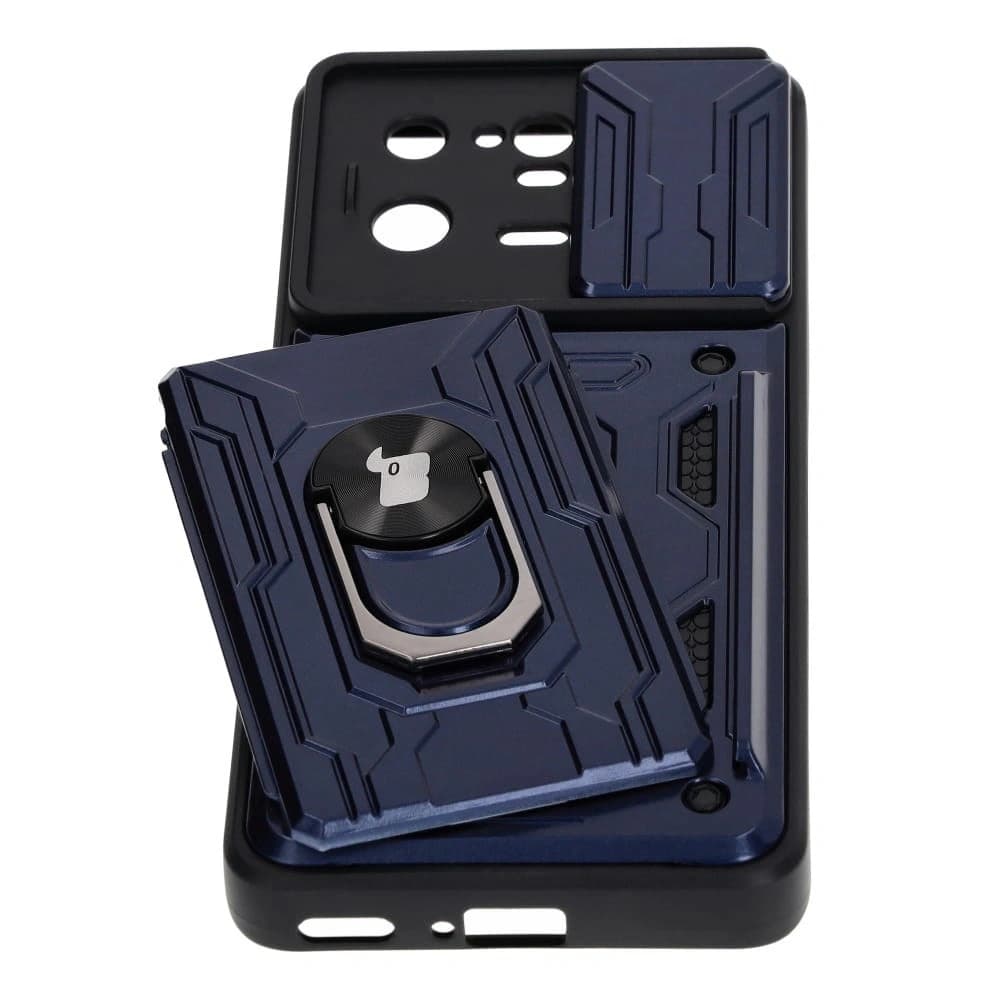 Bizon Case Camshield Card Slot Ring Xiaomi 13 Pro navy blue - 3